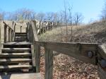 Stairway to the summit of Mt Tom